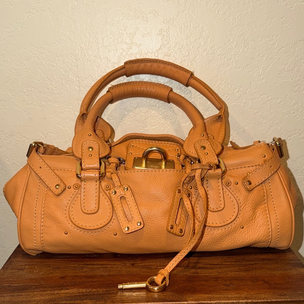 Chloe Tan Paddington Leather Satchel Bag - Picture 2 of 16